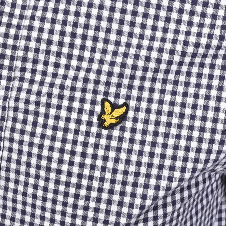 Alternative Image for ProductLyle And Scott Short Sleeve Gingham Shirt Navy3